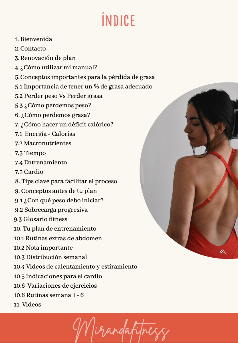 MANUAL PÉRDIDA DE GRASA EN CASA