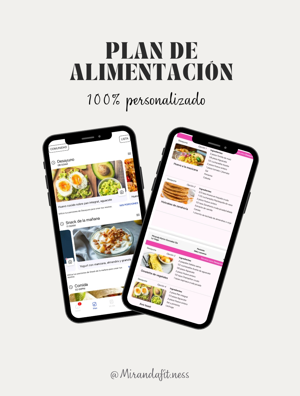PLAN DE ALIMENTACIÓN PERSONALIZADO